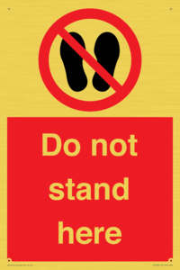 Do not stand here